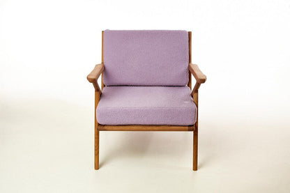Handmade Mid-Century Wood Lounge Chair