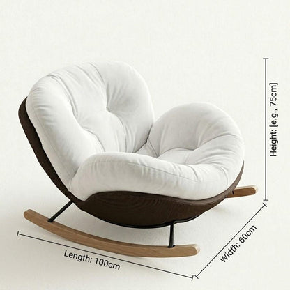 Handmade Upholstered Rocking Chair